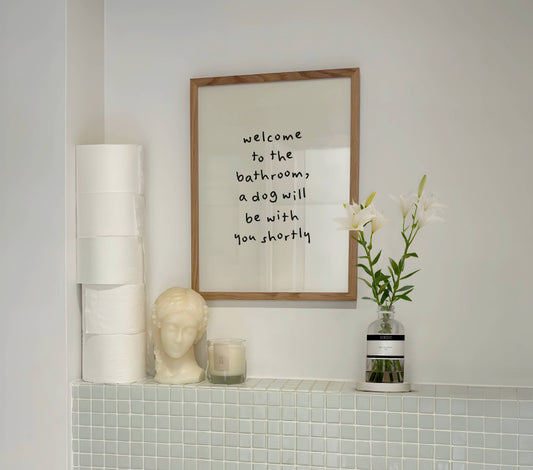 A Dog Will Be With You Shortly Funny Quote Print | Digital Download