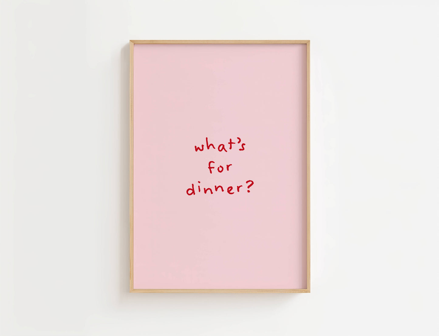What’s for Dinner Kitchen Quote Print | Digital Download