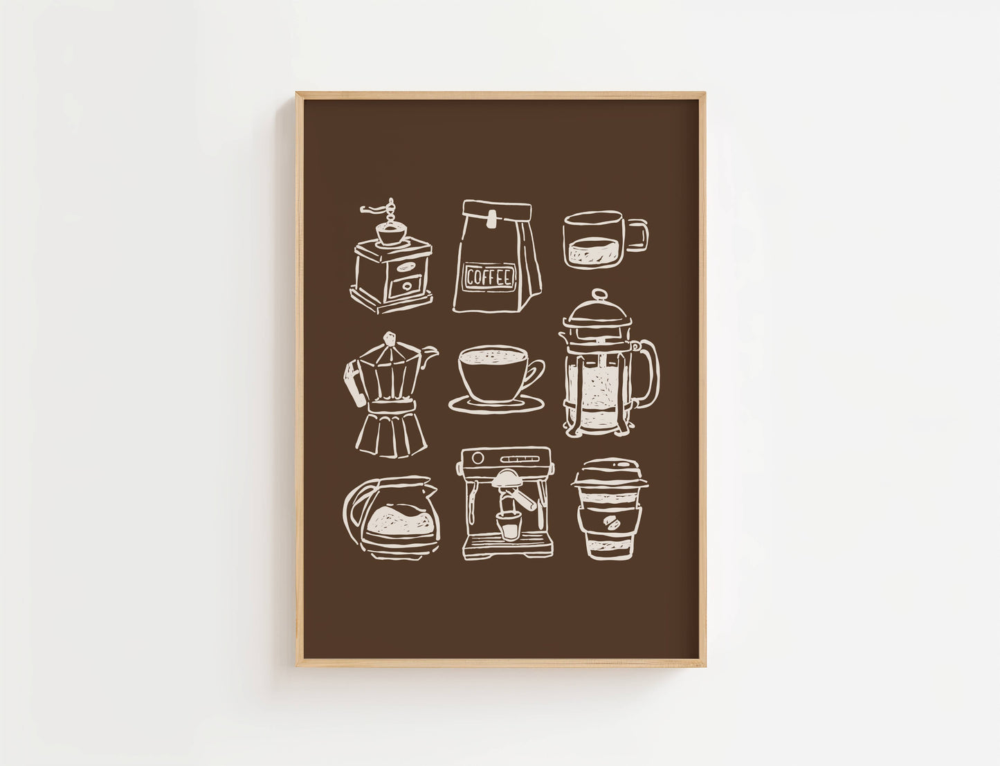 Coffee Bar Kitchen Print | Digital Download
