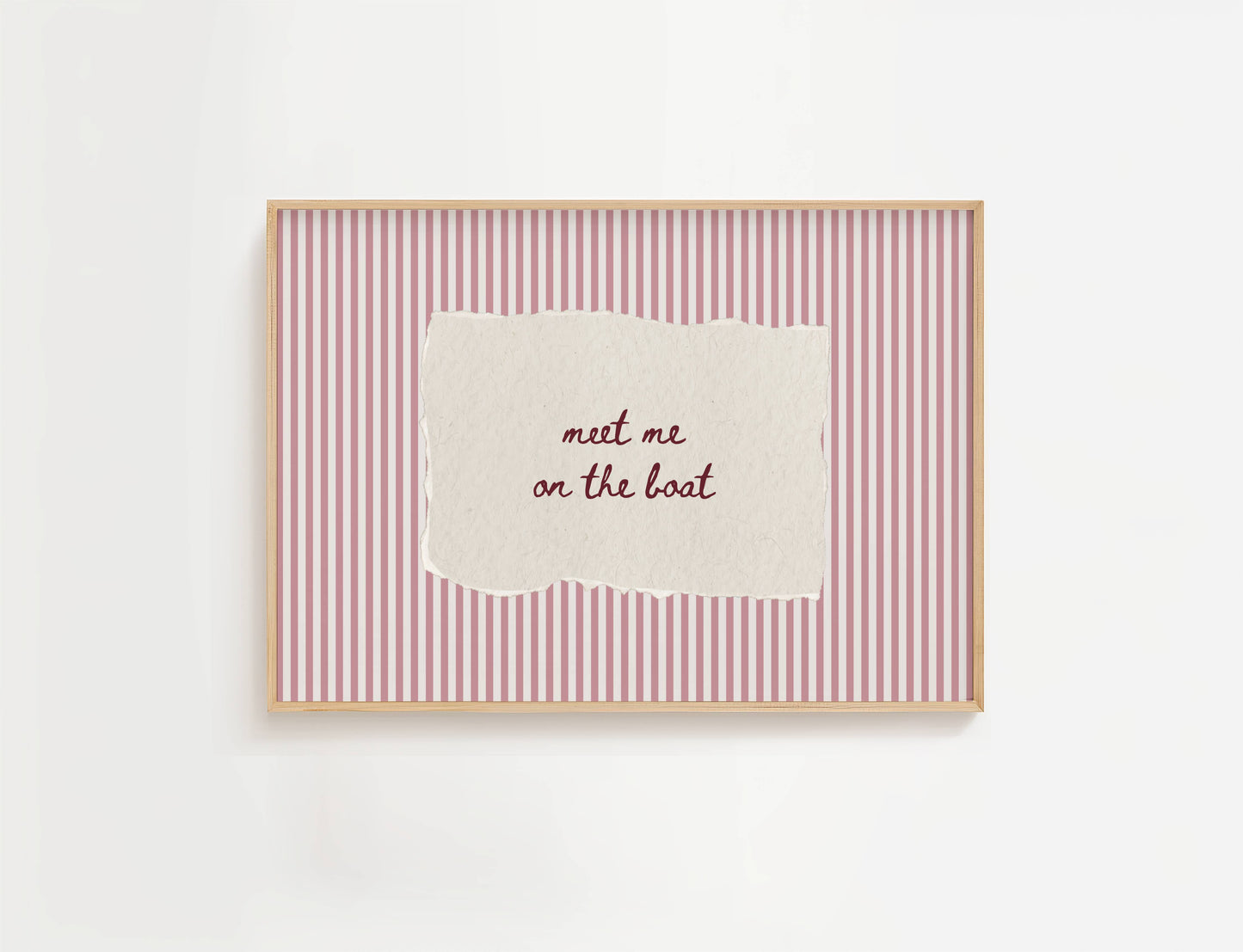 Meet Me On The Boat Vintage Print | Digital Download