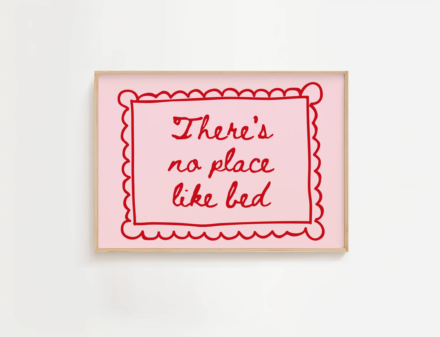 There's No Place Like Bed Print | Digital Download
