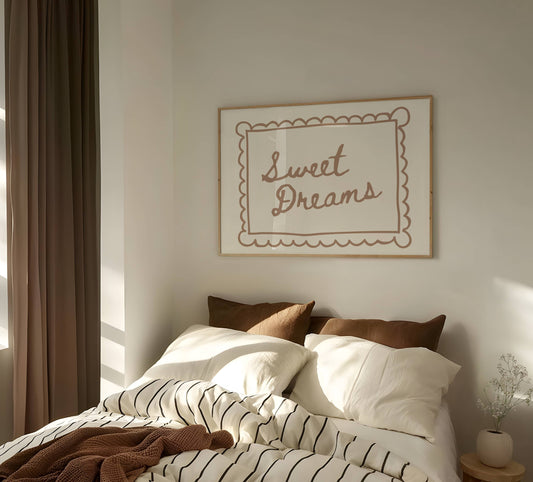Sweet Dreams Bedroom Quote Print | Digital Download