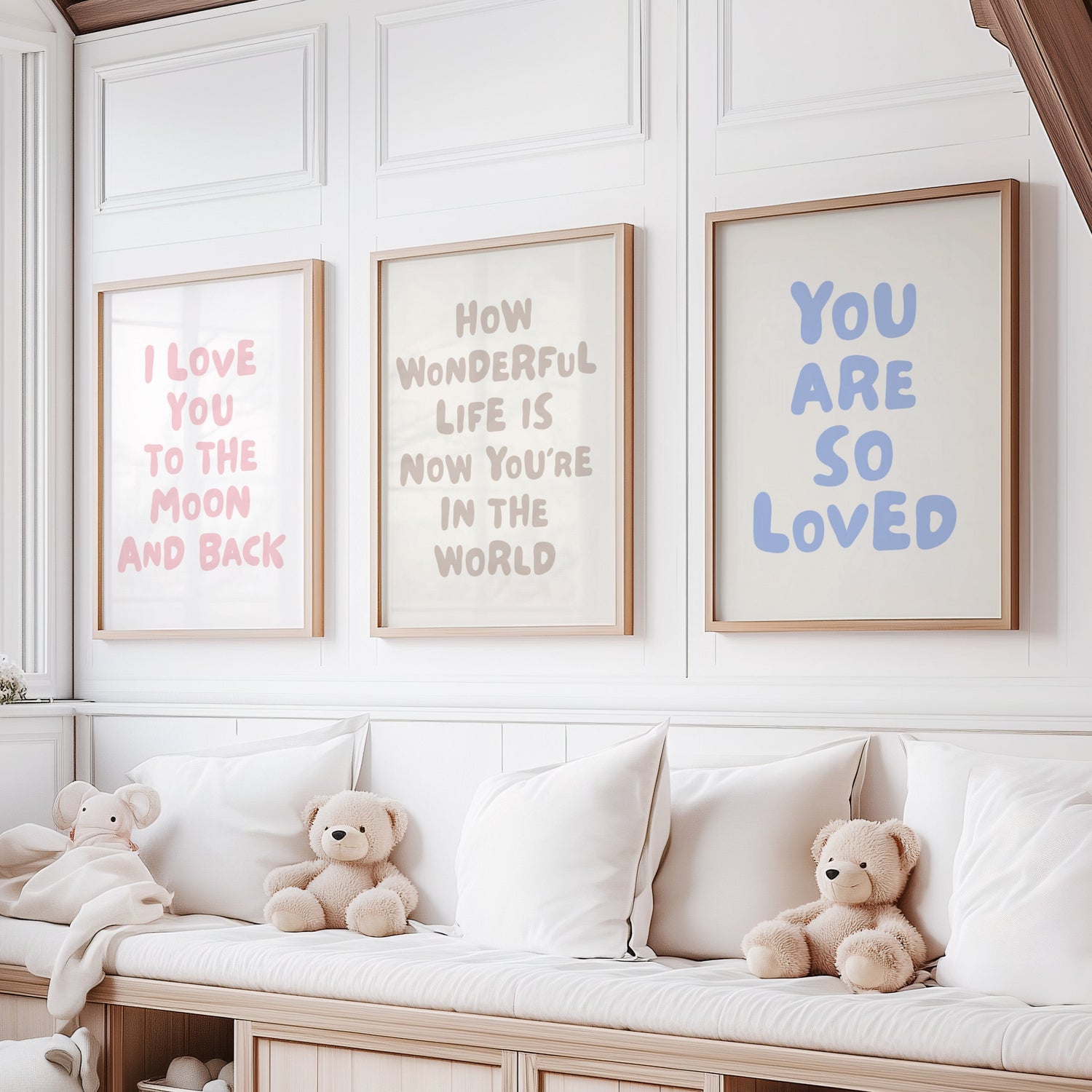 Rounded Typography Prints