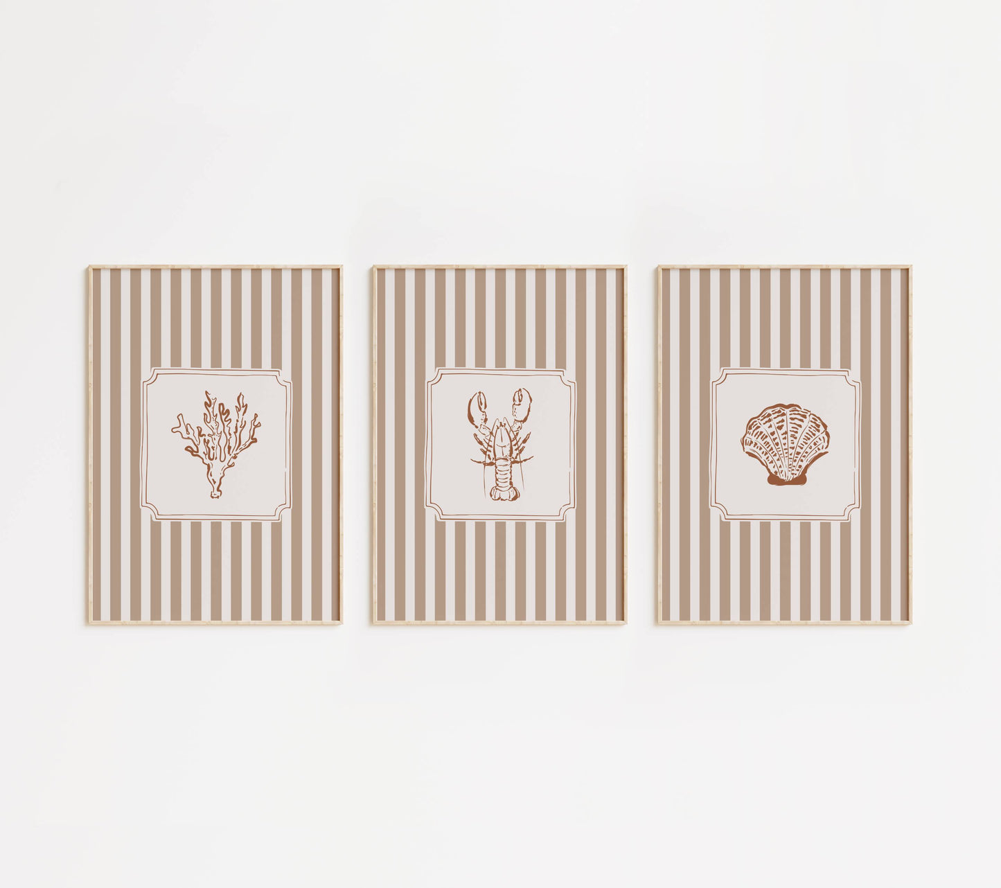 Coastal Art Set of 3 Prints | Digital Download