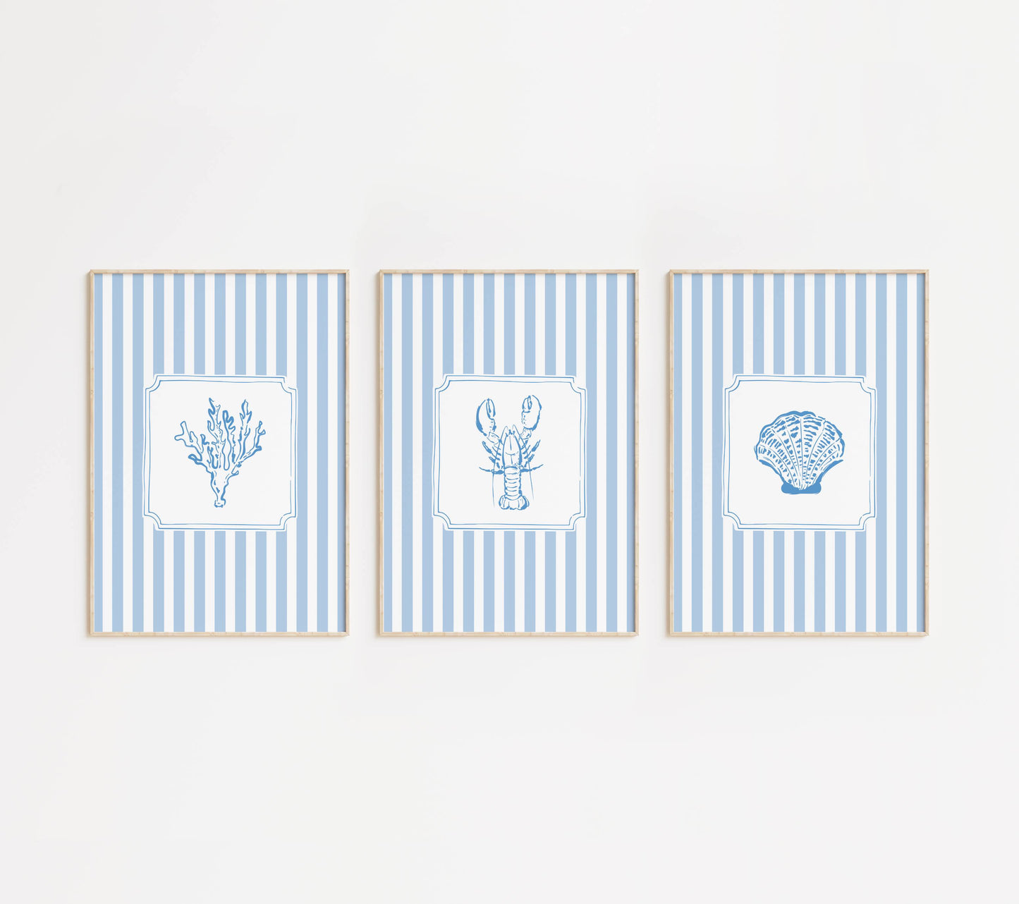 Coastal Art Set of 3 Prints | Digital Download