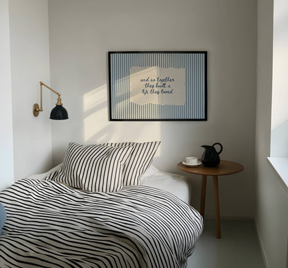 Together They Built A Life They Loved Vintage Stripe Print | Digital Download