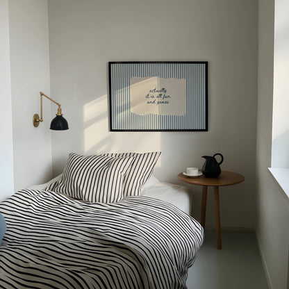 Actually It Is All Fun And Games Vintage Stripe Print | Digital Download