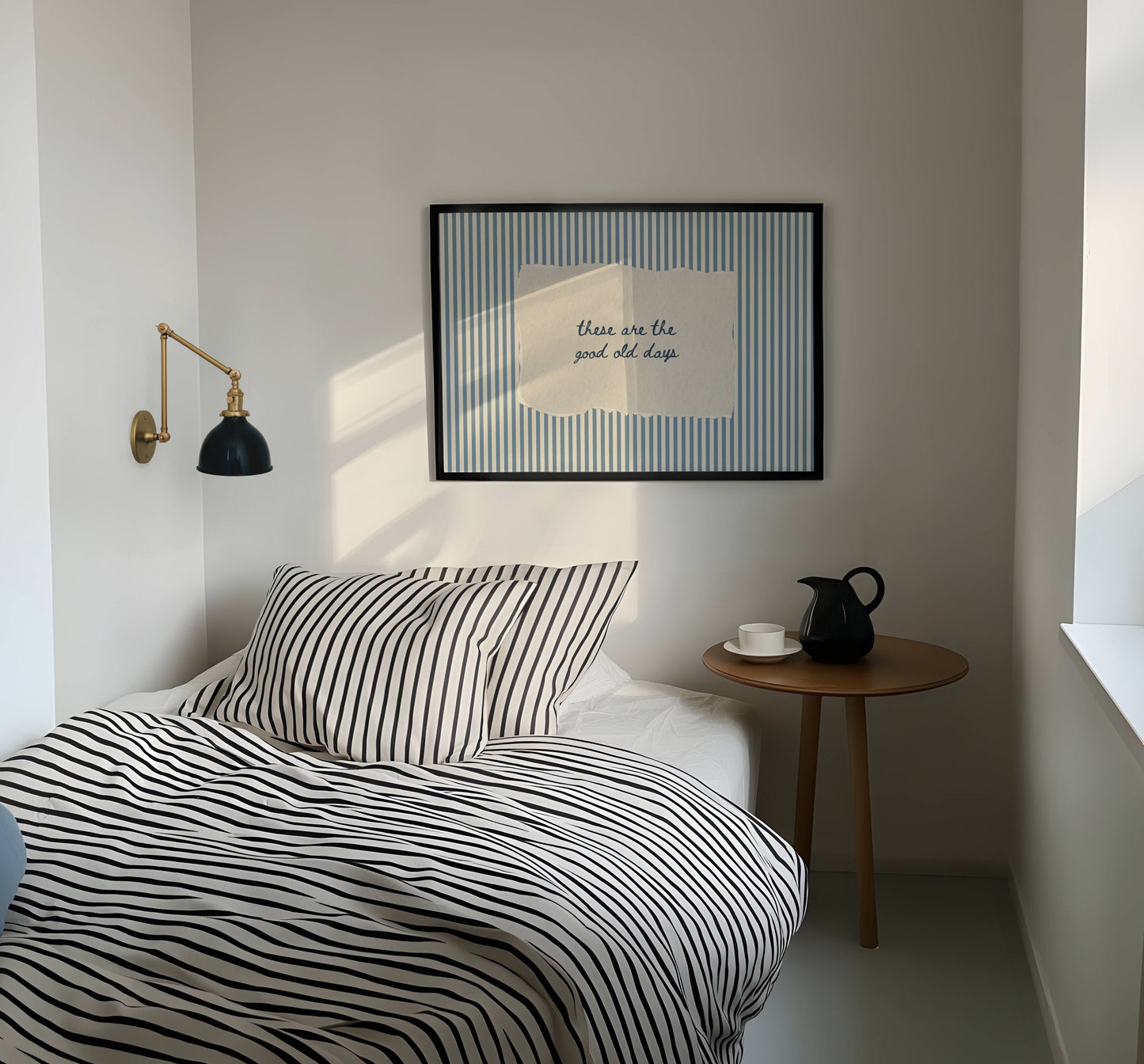 These Are The Good Old Days Vintage Stripe Print | Digital Download