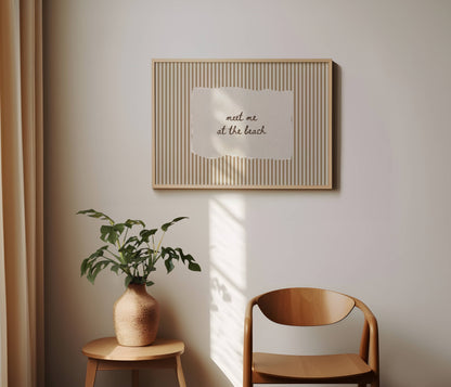 Meet Me At The Beach Vintage Print | Digital Download