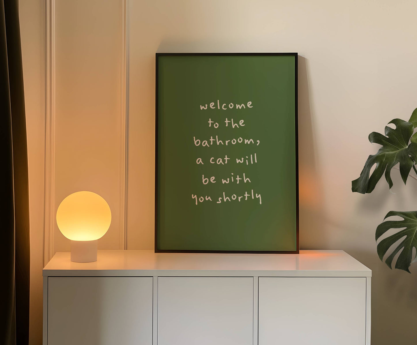 A Cat Will Be With You Shortly Funny Quote Print | Digital Download