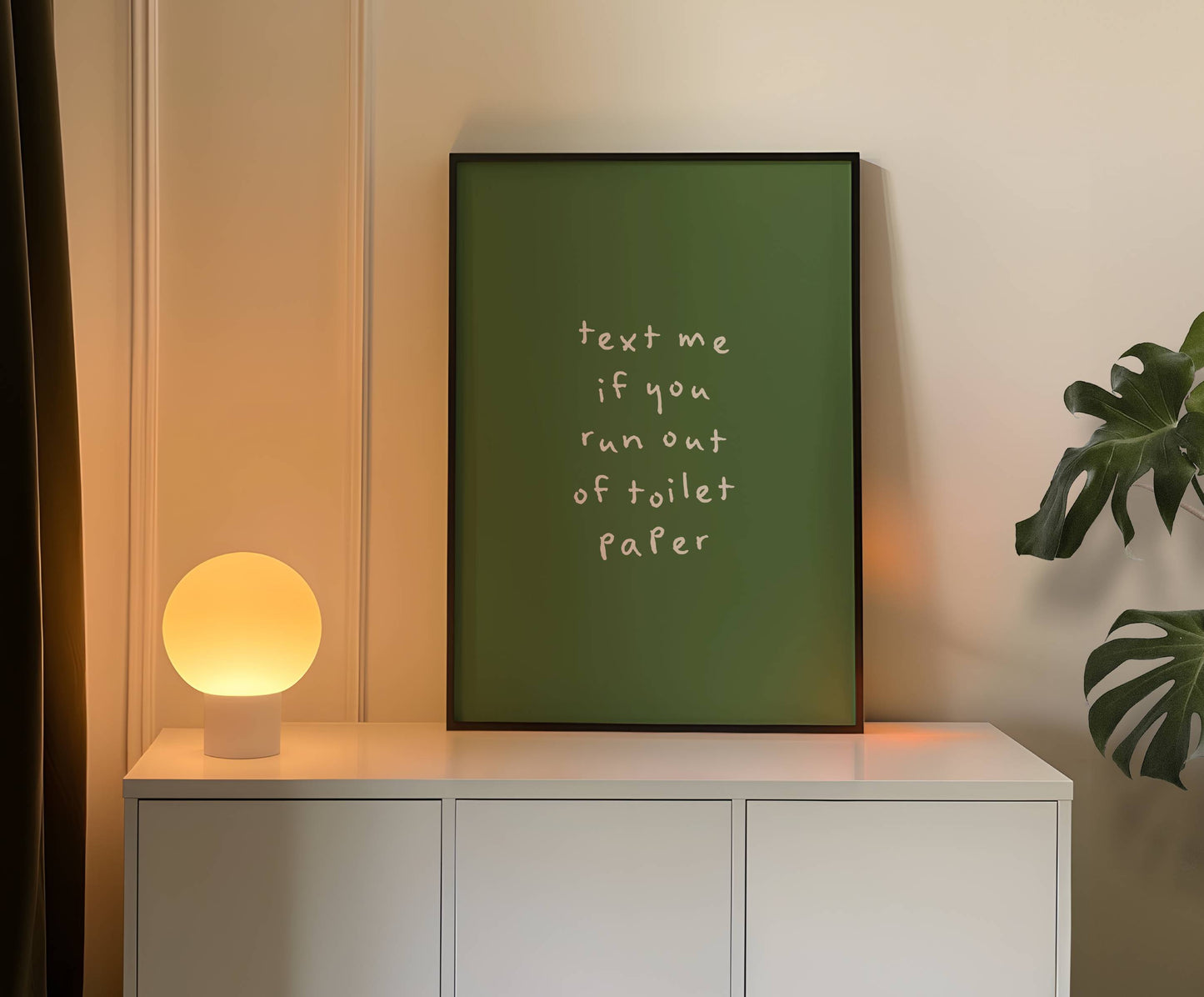 Text Me If You Run Out Of Toilet Paper Print | Digital Download