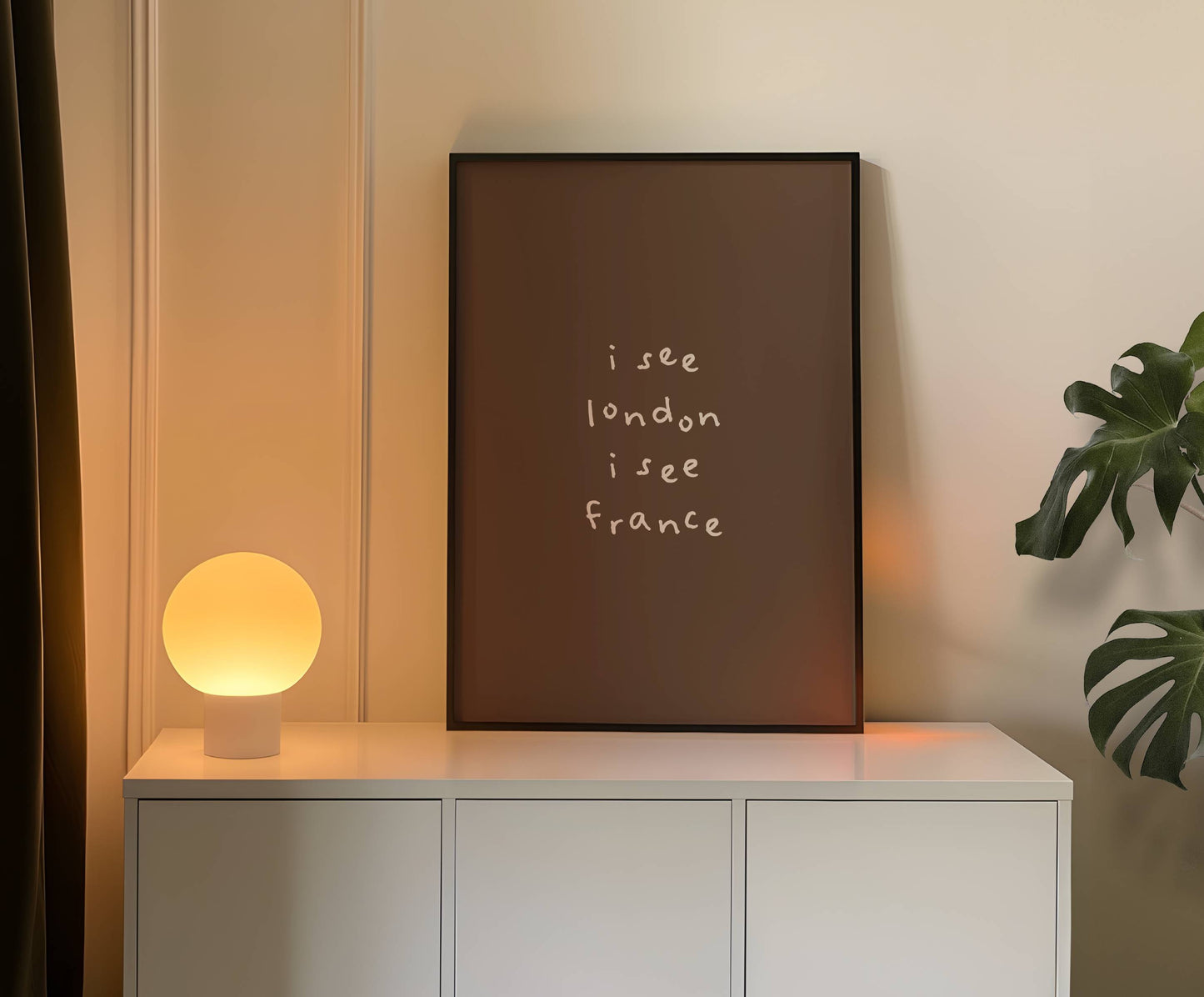 I See London I See France Funny Quote Print | Digital Download