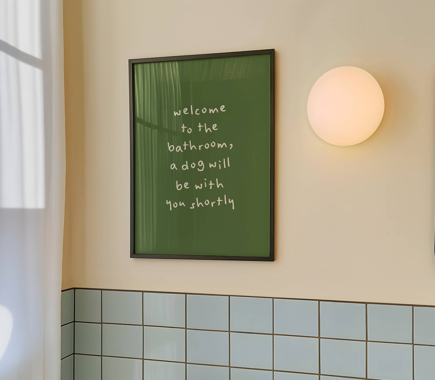 A Dog Will Be With You Shortly Funny Quote Print | Digital Download