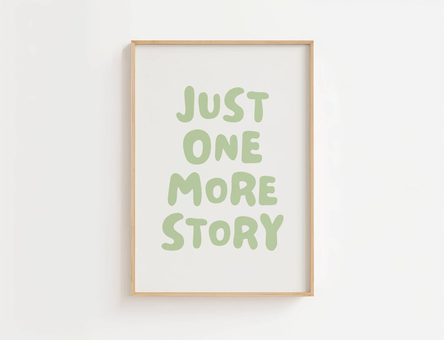 Just One More Story Reading Quote Print | Digital Download