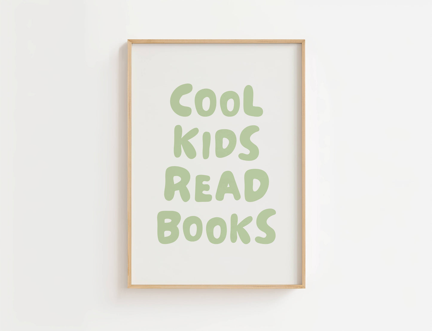 Cool Kids Read Books Nursery Quote Print | Digital Download