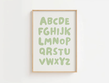 Alphabet Nursery Print | Digital Download