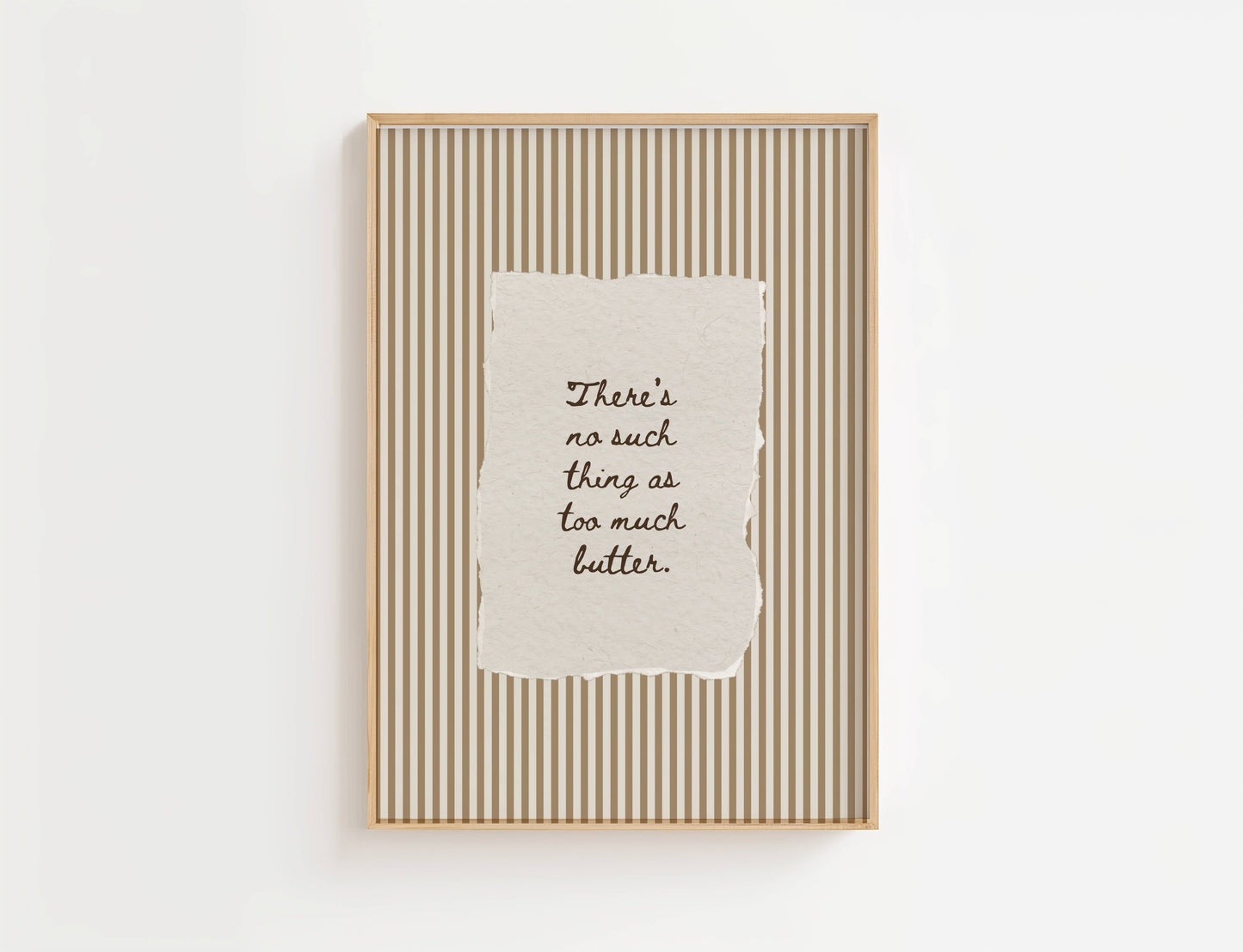 There’s No Such Thing as Too Much Butter Vintage Print | Digital Download