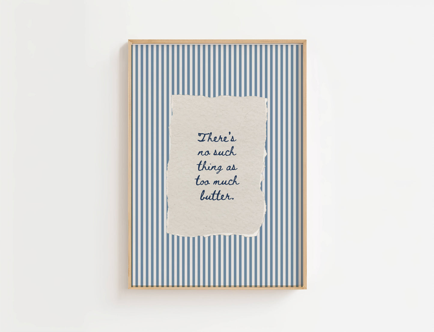 There’s No Such Thing as Too Much Butter Vintage Print | Digital Download