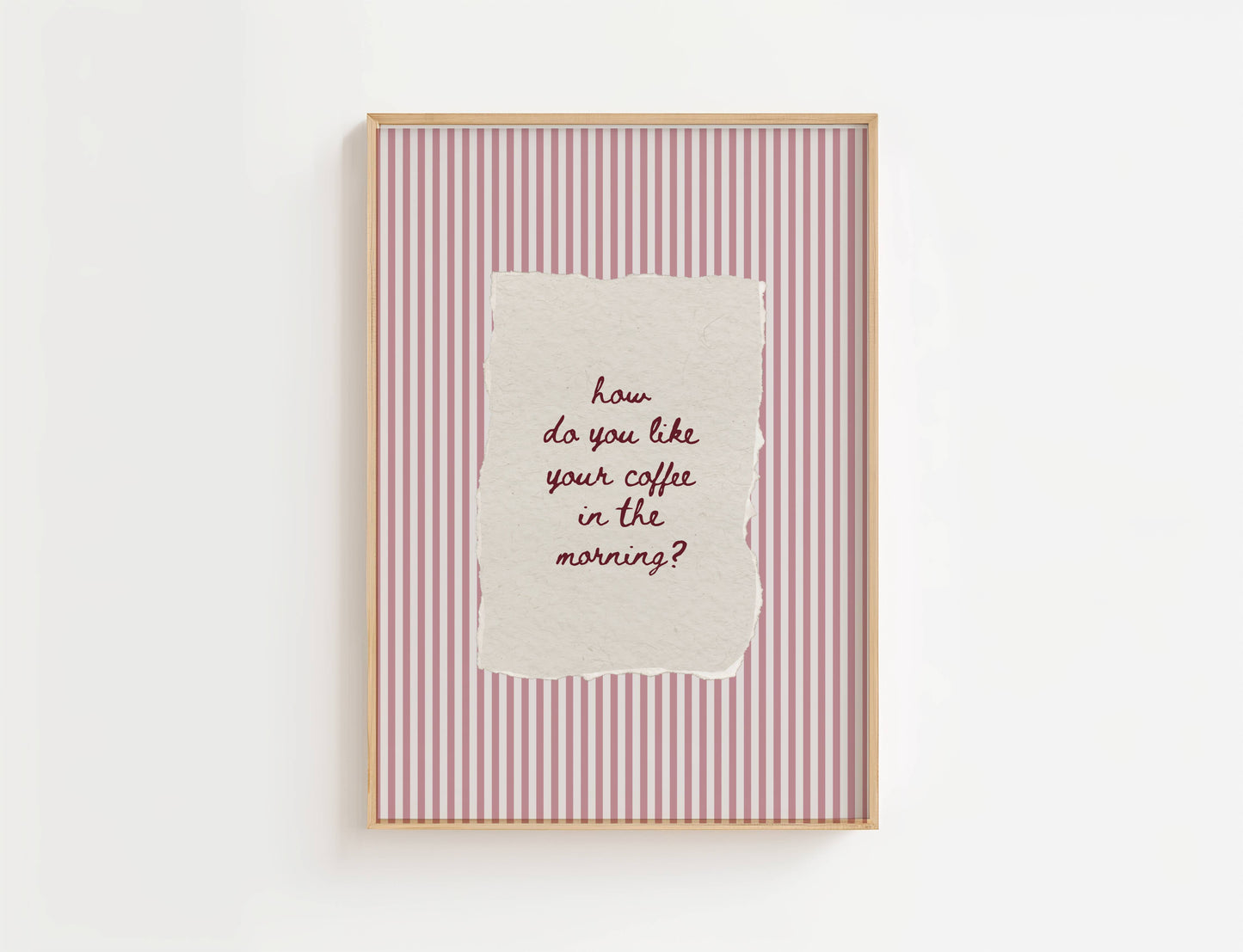 How Do You Like Your Coffee In The Morning Vintage Print | Digital Download