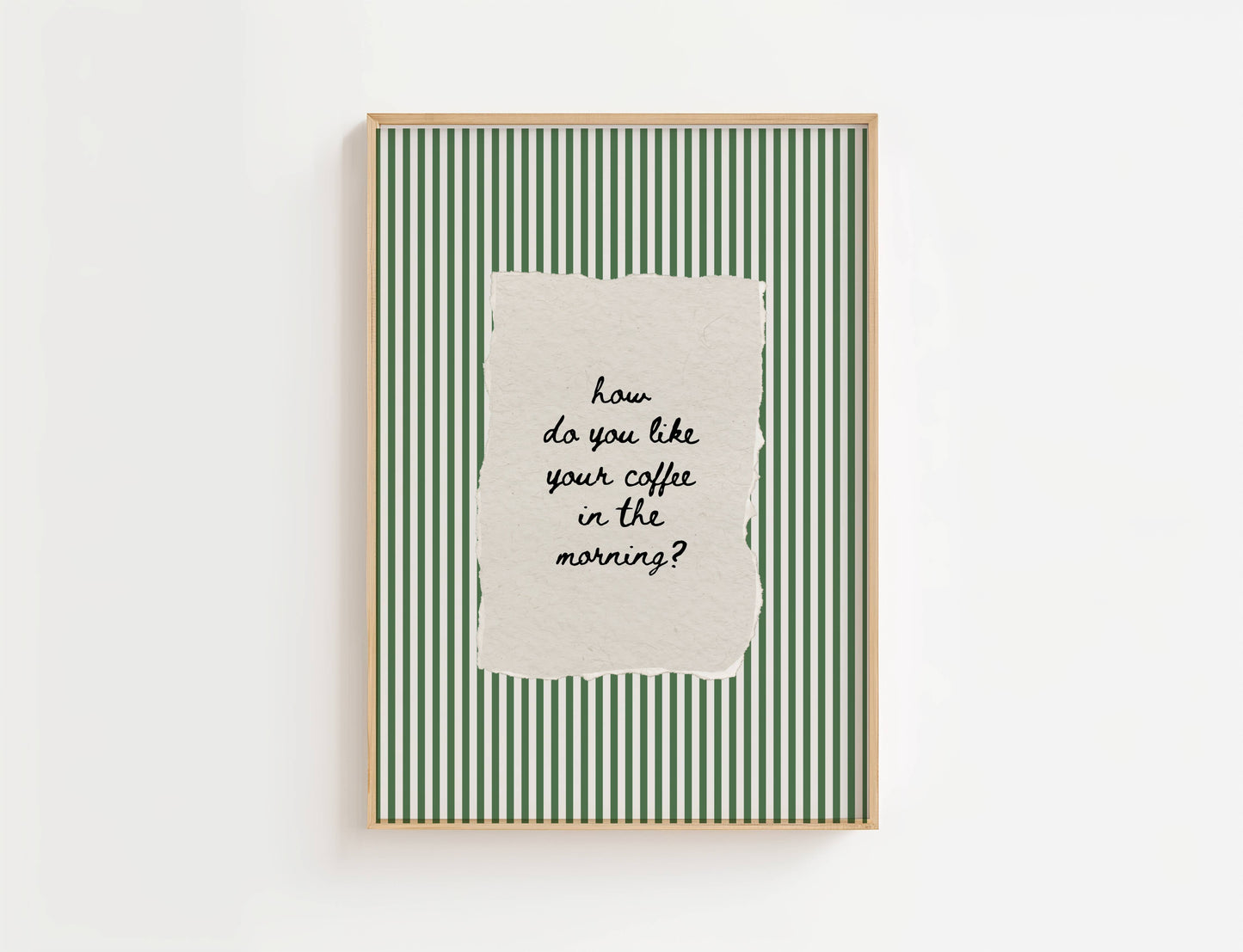 How Do You Like Your Coffee In The Morning Vintage Print | Digital Download