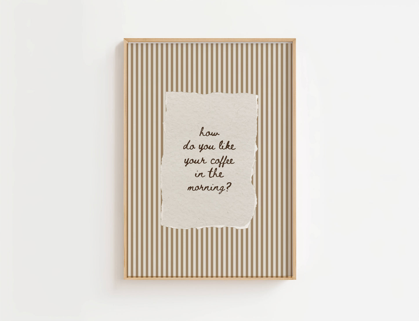 How Do You Like Your Coffee In The Morning Vintage Print | Digital Download