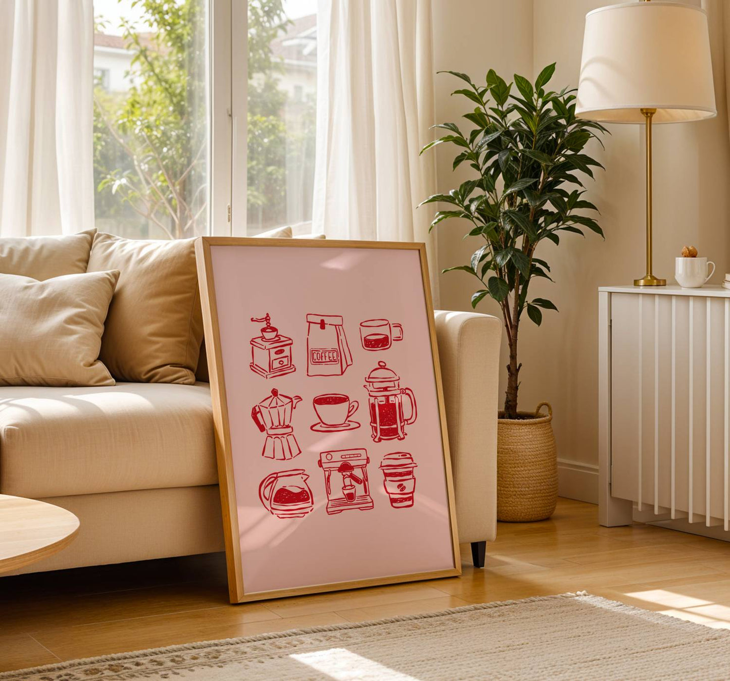 Coffee Bar Kitchen Print | Digital Download
