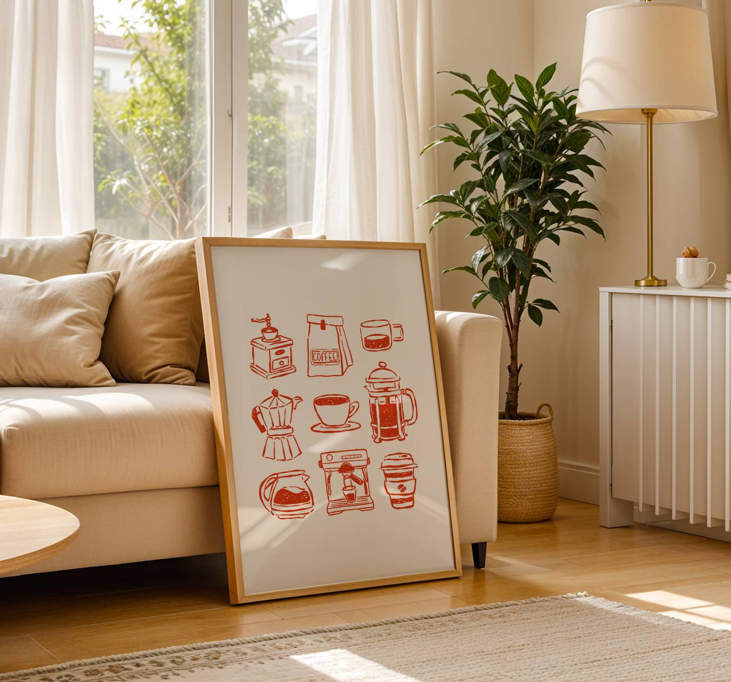 Coffee Bar Kitchen Print | Digital Download