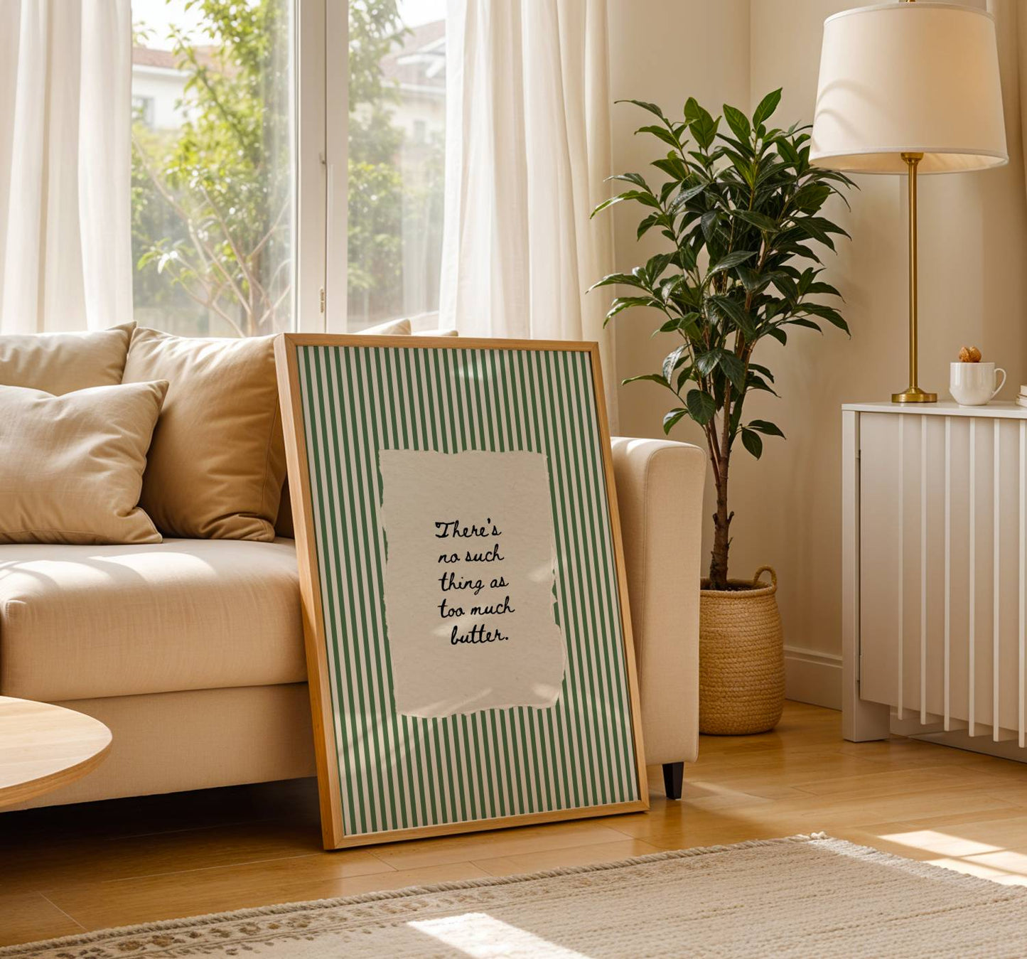 There’s No Such Thing as Too Much Butter Vintage Print | Digital Download