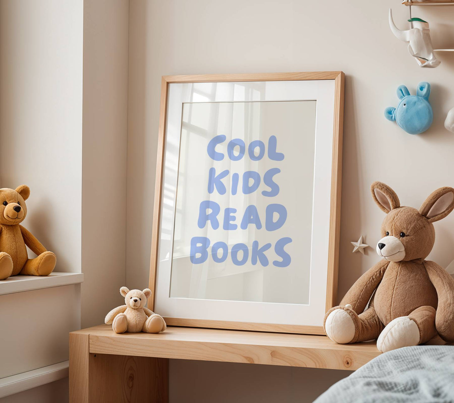 Cool Kids Read Books Nursery Quote Print | Digital Download