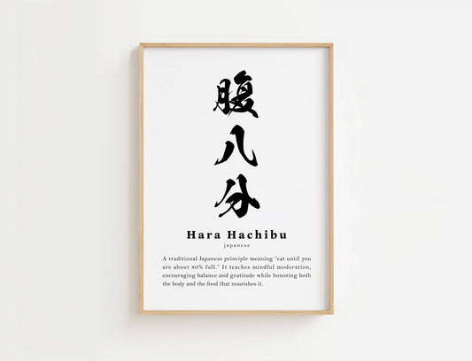 Hara Hachi Bu Definition Print | Digital Download