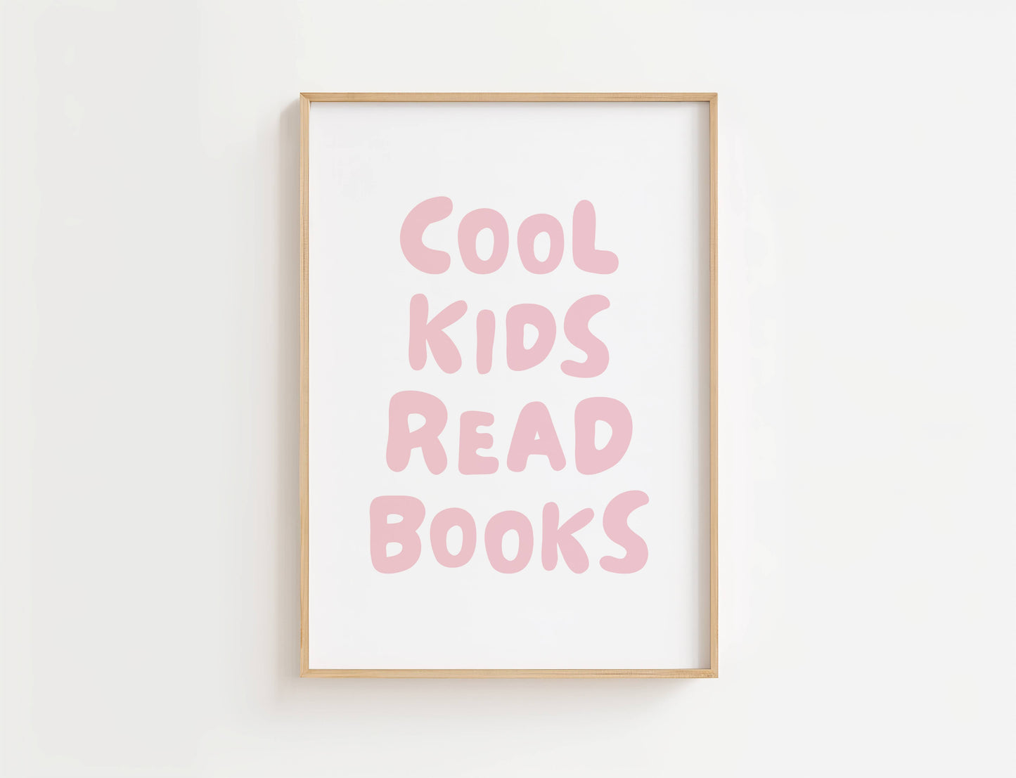 Cool Kids Read Books Nursery Quote Print | Digital Download