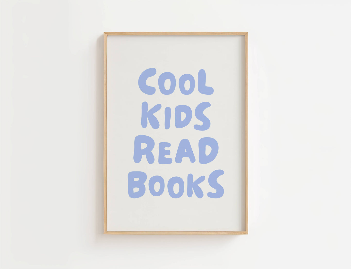 Cool Kids Read Books Nursery Quote Print | Digital Download