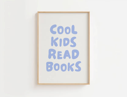 Cool Kids Read Books Nursery Quote Print | Digital Download
