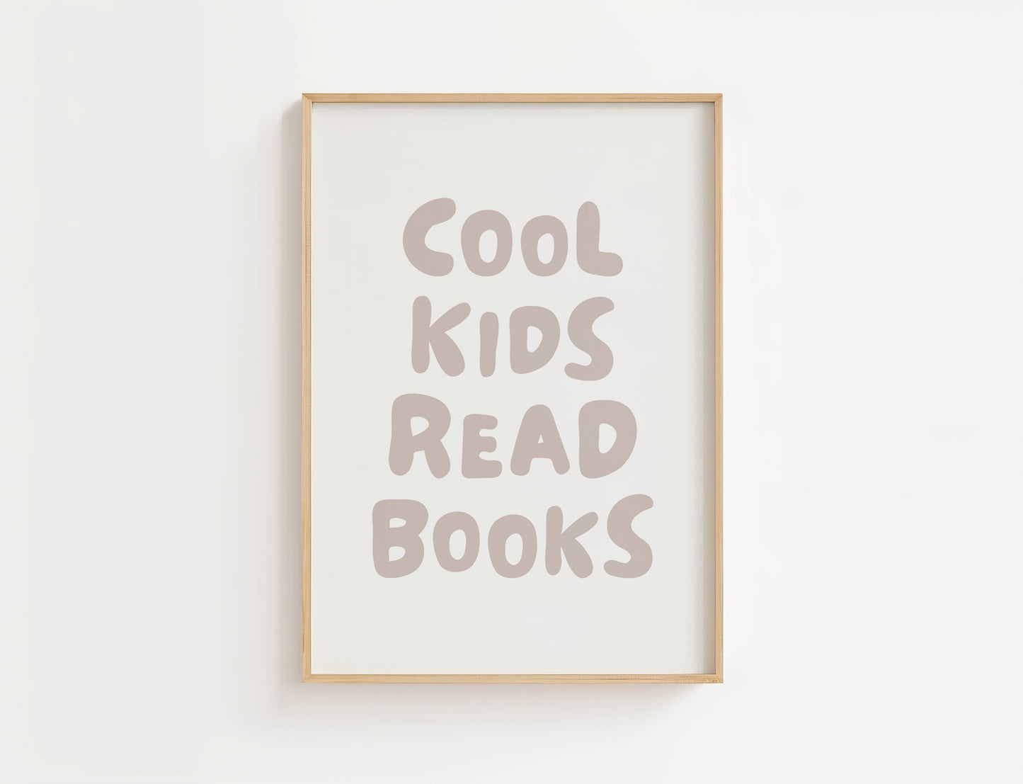 Cool Kids Read Books Nursery Quote Print | Digital Download