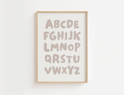 Alphabet Nursery Print | Digital Download