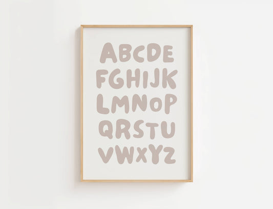 Alphabet Nursery Print | Digital Download