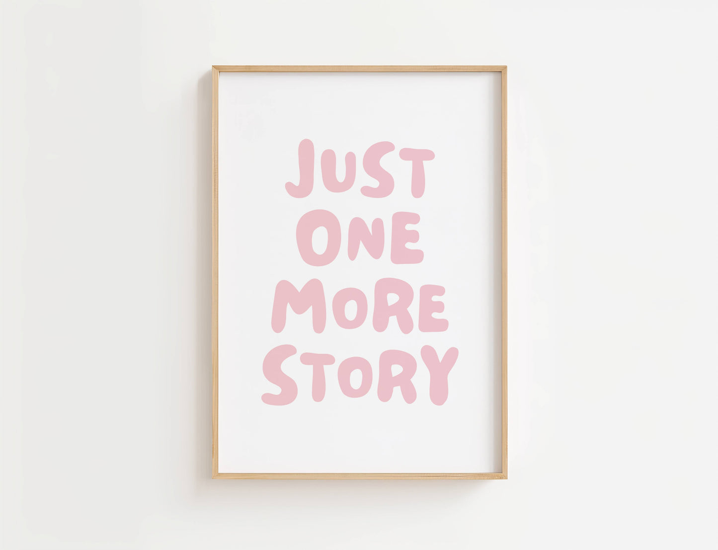 Just One More Story Reading Quote Print | Digital Download
