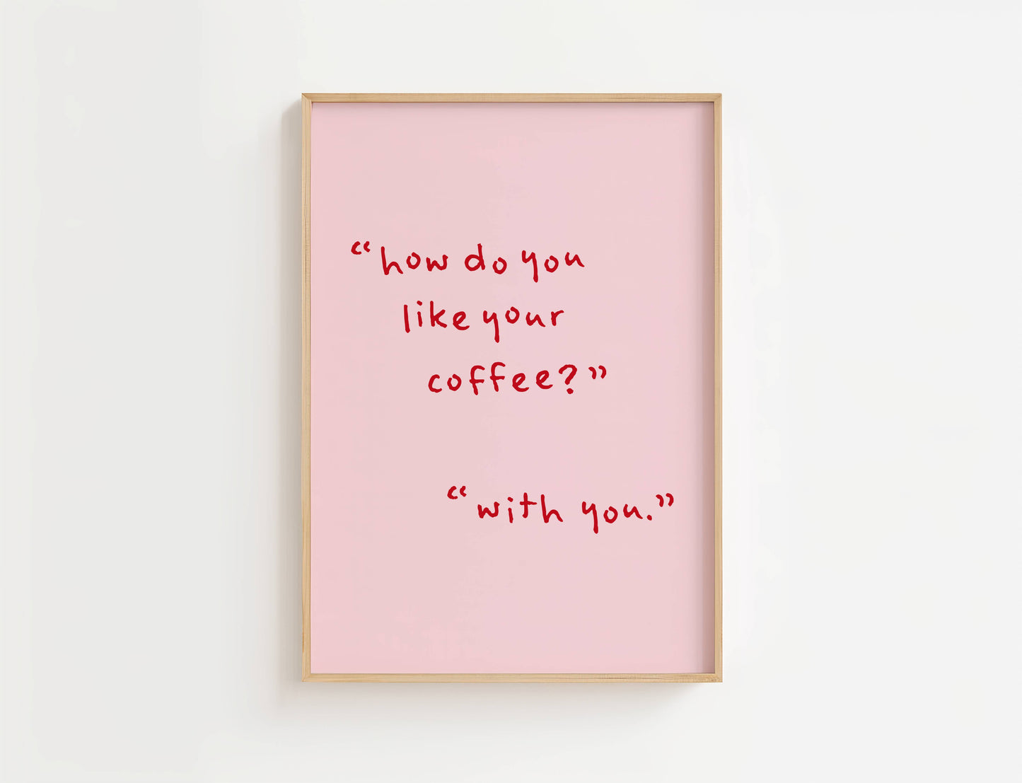 How Do You Like Your Coffee Kitchen Quote Print | Digital Download