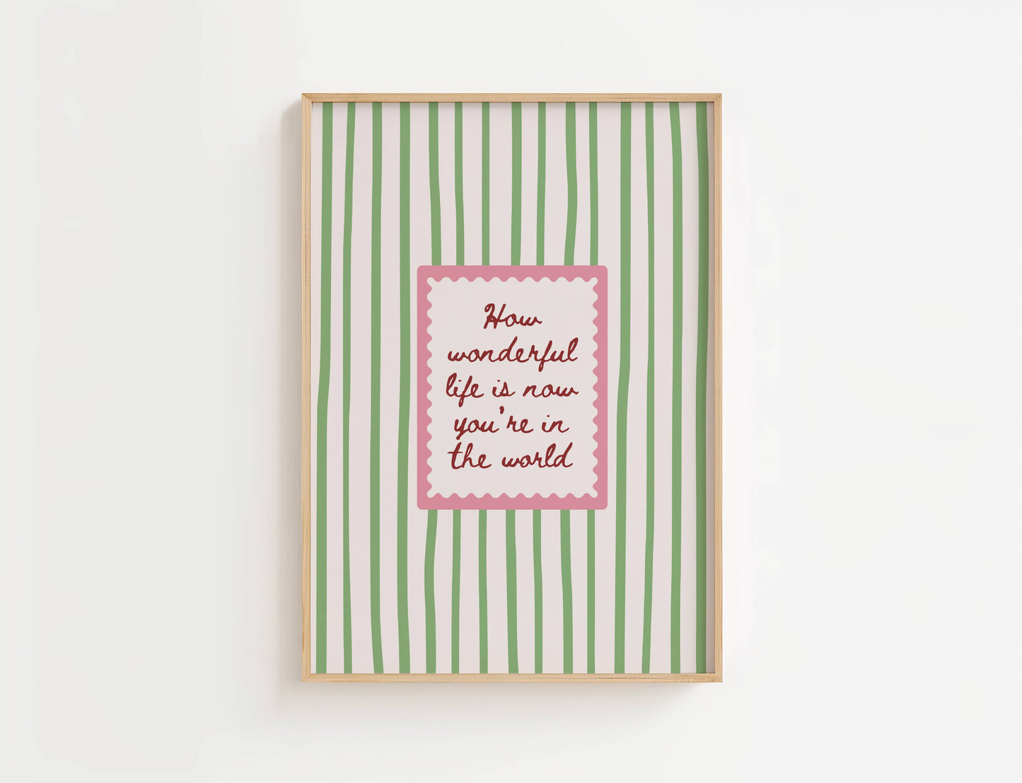 How Wonderful Life Is Print | Digital Download