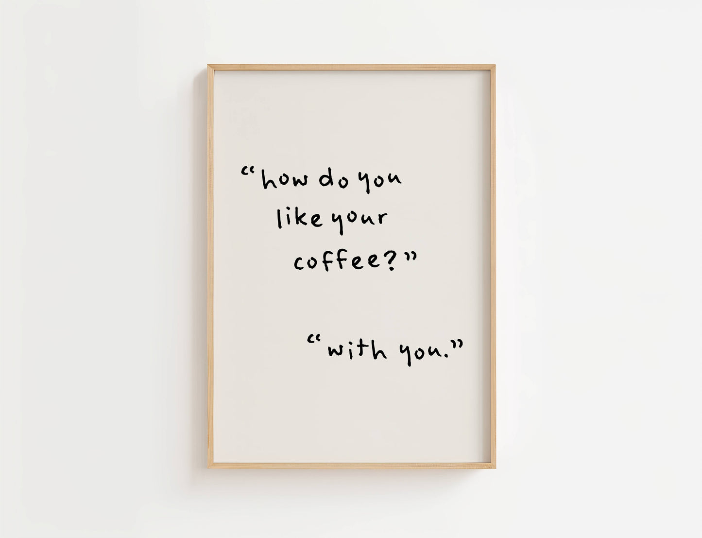 How Do You Like Your Coffee Kitchen Quote Print | Digital Download
