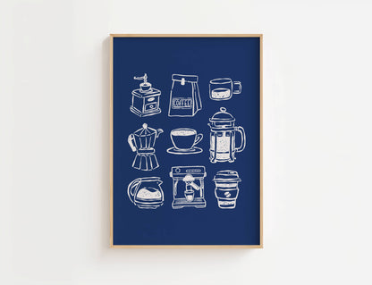 Coffee Bar Kitchen Print | Digital Download