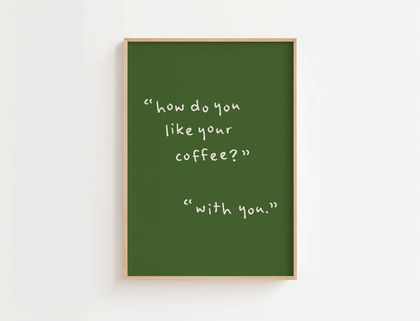 How Do You Like Your Coffee Kitchen Quote Print | Digital Download