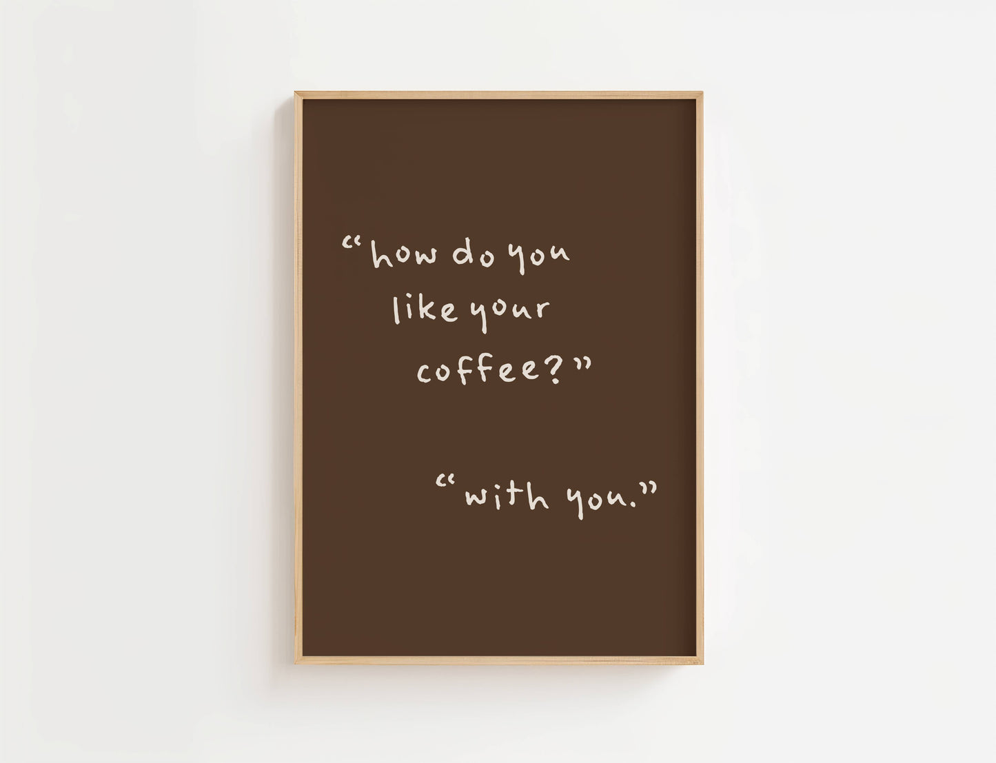 How Do You Like Your Coffee Kitchen Quote Print | Digital Download