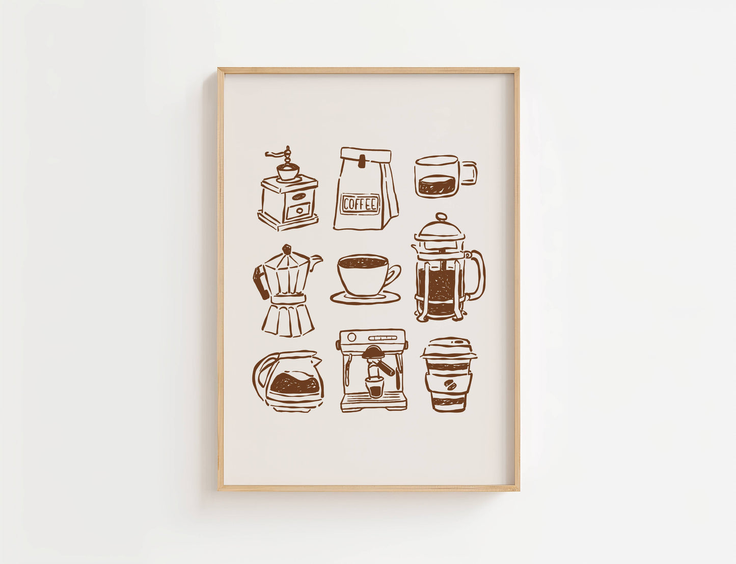 Coffee Bar Kitchen Print | Digital Download
