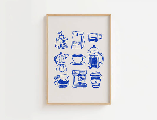 Coffee Bar Kitchen Print | Digital Download