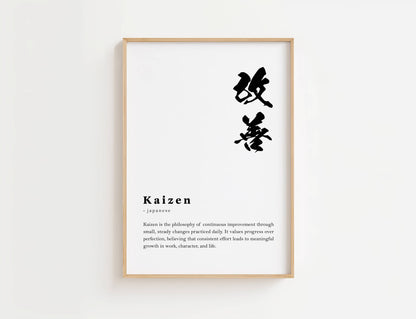 Kaizen Definition Print | Digital Download