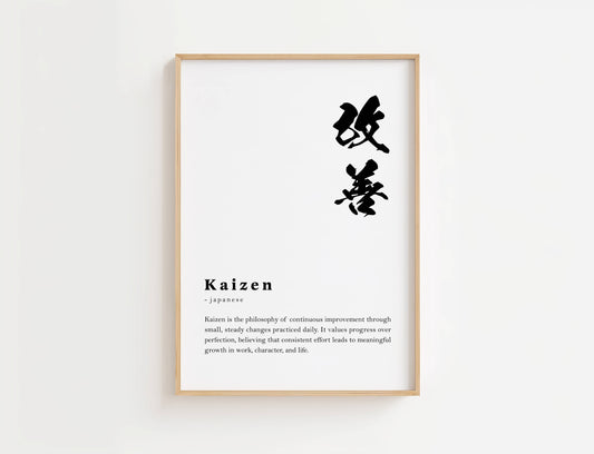 Kaizen Definition Print | Digital Download