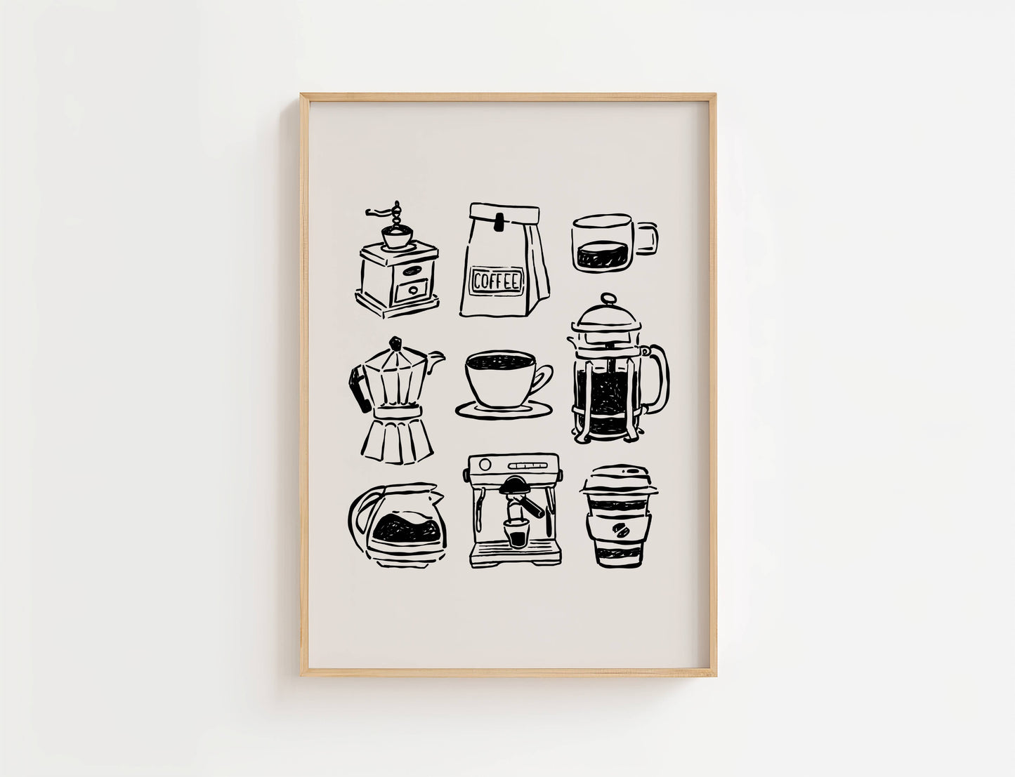Coffee Bar Kitchen Print | Digital Download