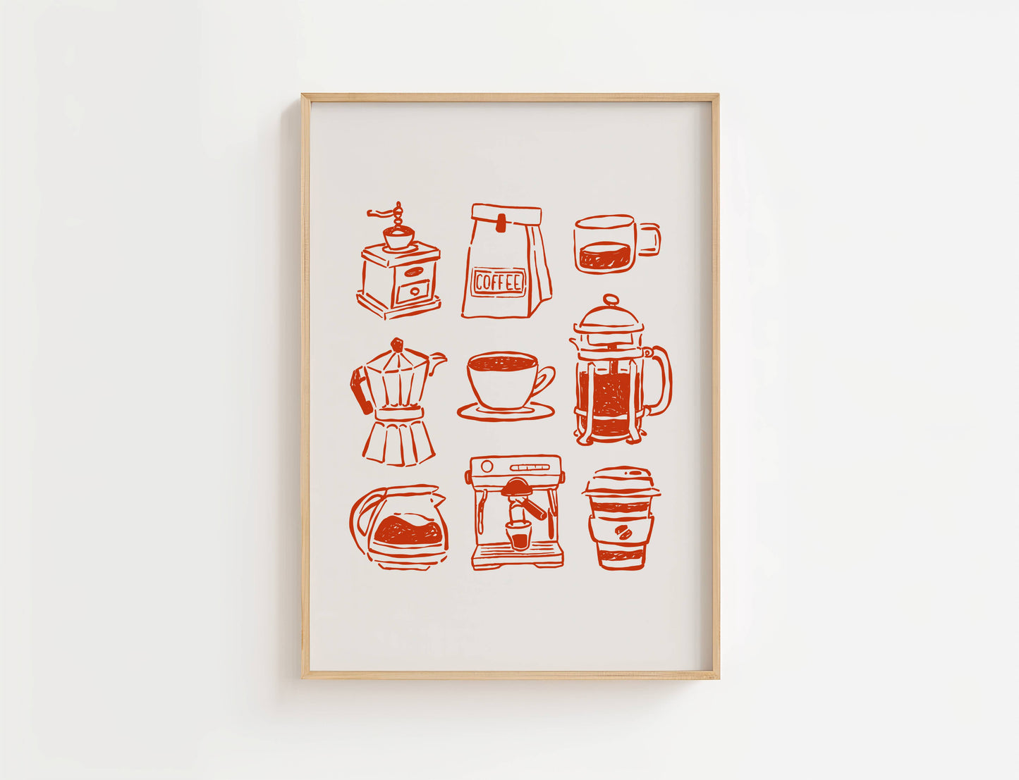 Coffee Bar Kitchen Print | Digital Download