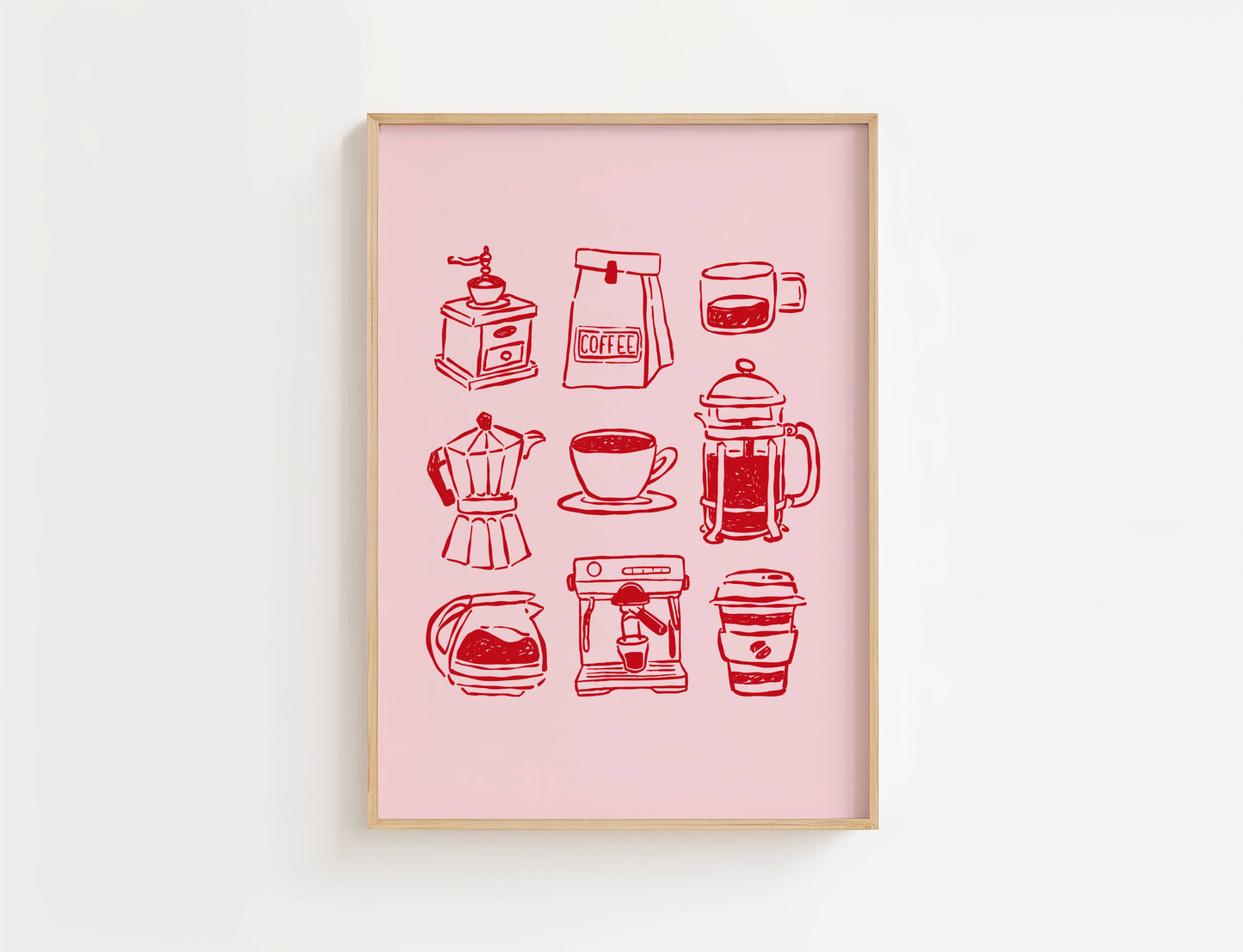Coffee Bar Kitchen Print | Digital Download